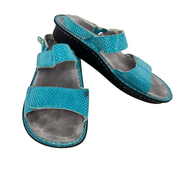 Alegria Verona Aqualita Turquoise Blue Sandals Size 40 9.5 - Picture 8 of 13